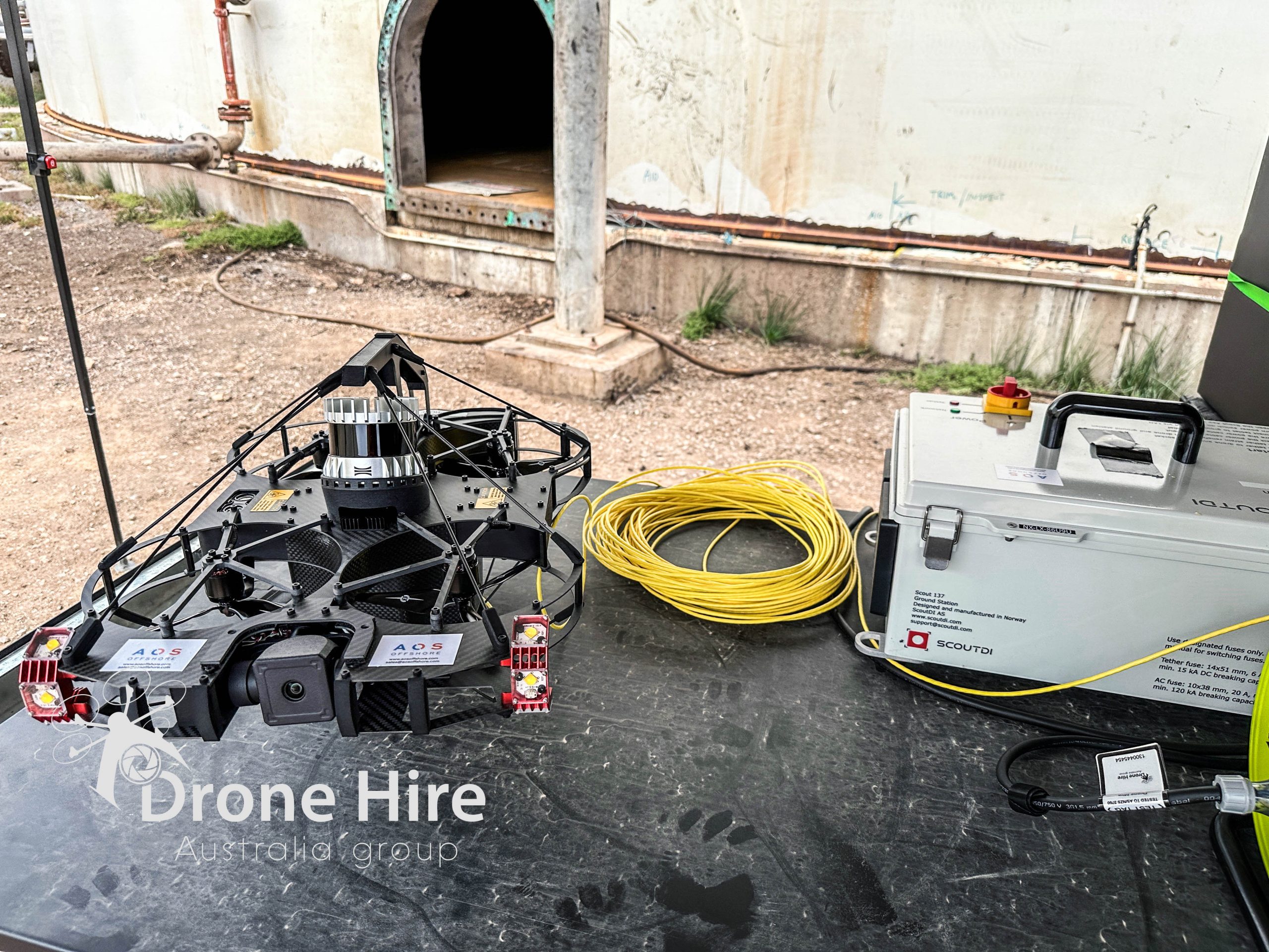 CONFINED SPACE INSPECTION DRONE SCOUT 137 OIL AND GAS ADELAIDE AUSTRALIA
